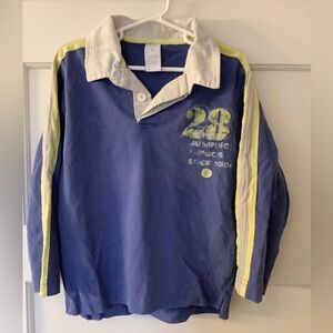 Hard to find Aussie Brand CHEEKY 4T long sleeve Polo stripe sleeves